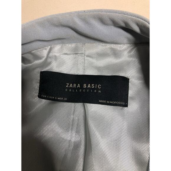 Zara Basic Women Jacket Small Open Front Office Siren Avant Garde Flowing Cape - Picture 6 of 8